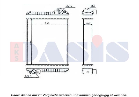 AKS DASIS Radiaator,mootorijahutus 440598N